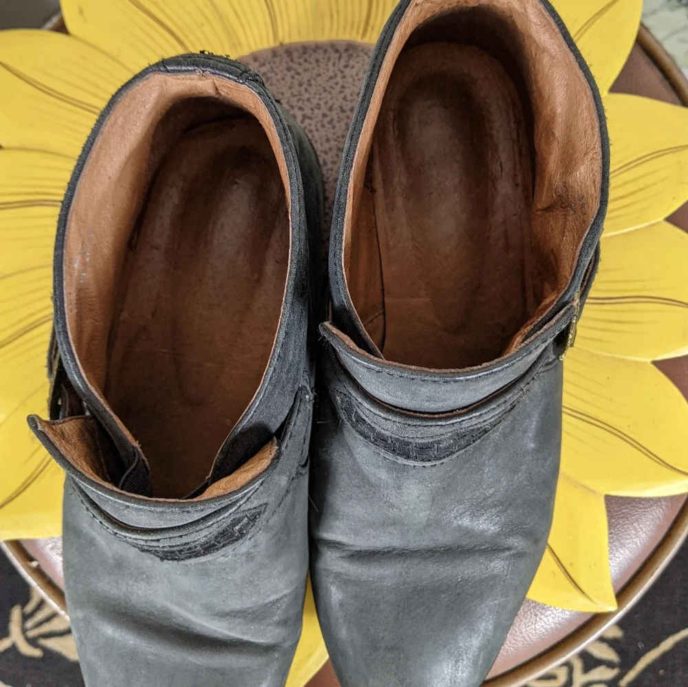 Jeffrey Campbell x free people gray ankle moto boots 6 - Picture 6 of 8